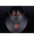 SET407 - Retro style diamond luxury atmosphere necklace Set